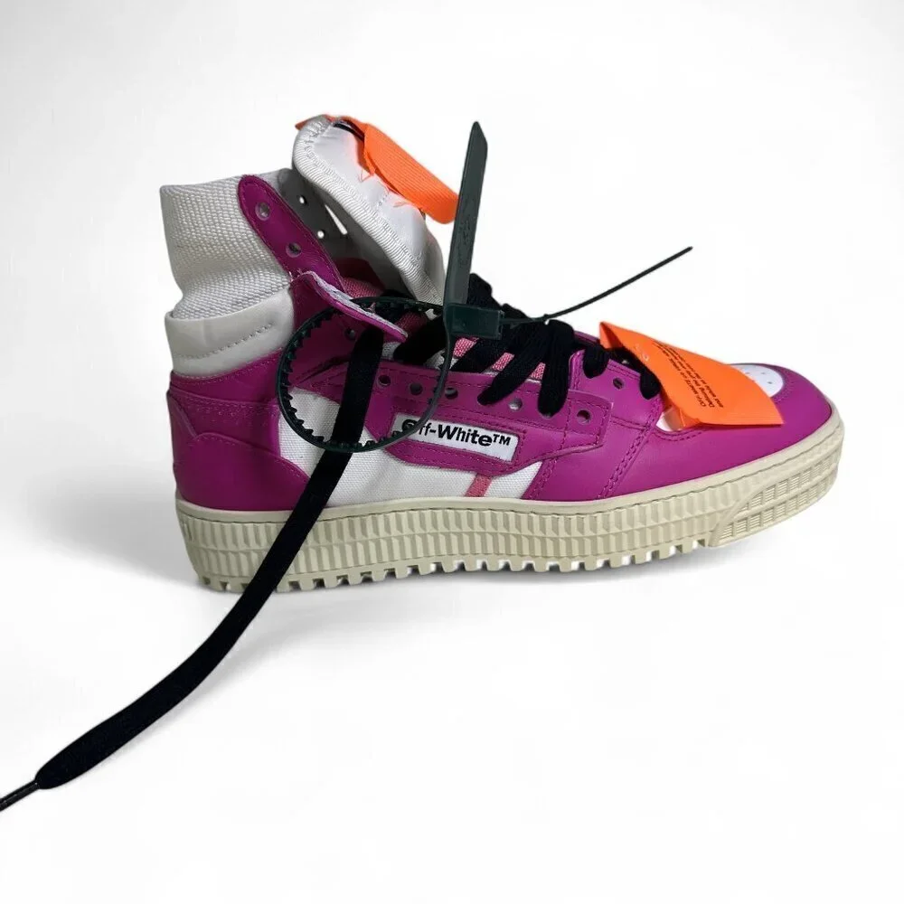 OFF-WHITE Women's Sneakers Off-Court 3.0 High-Top Fuschia Pink sz 36 NWOT